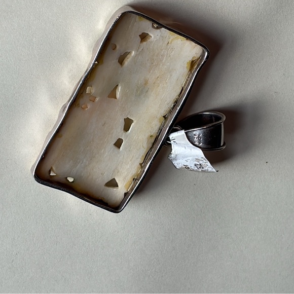 Vintage Sterling Silver Ivory Pendant - Picture 3 of 10